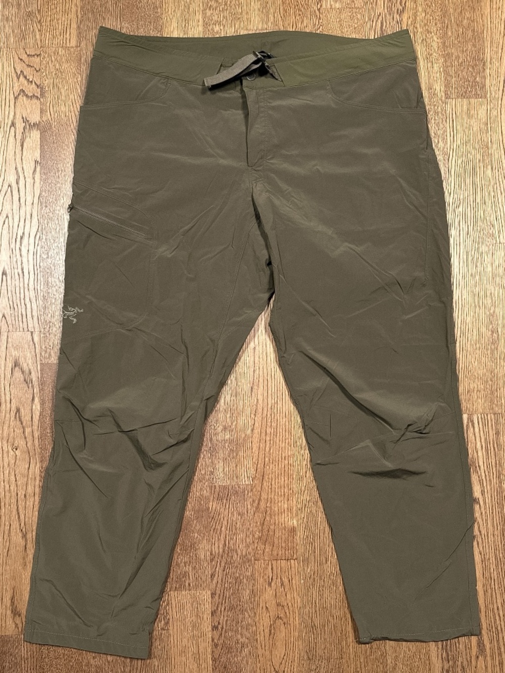 Arc'teryx Lefroy Nylon Cargo Hiking Utility Lightweight Olive Pants Mens 38